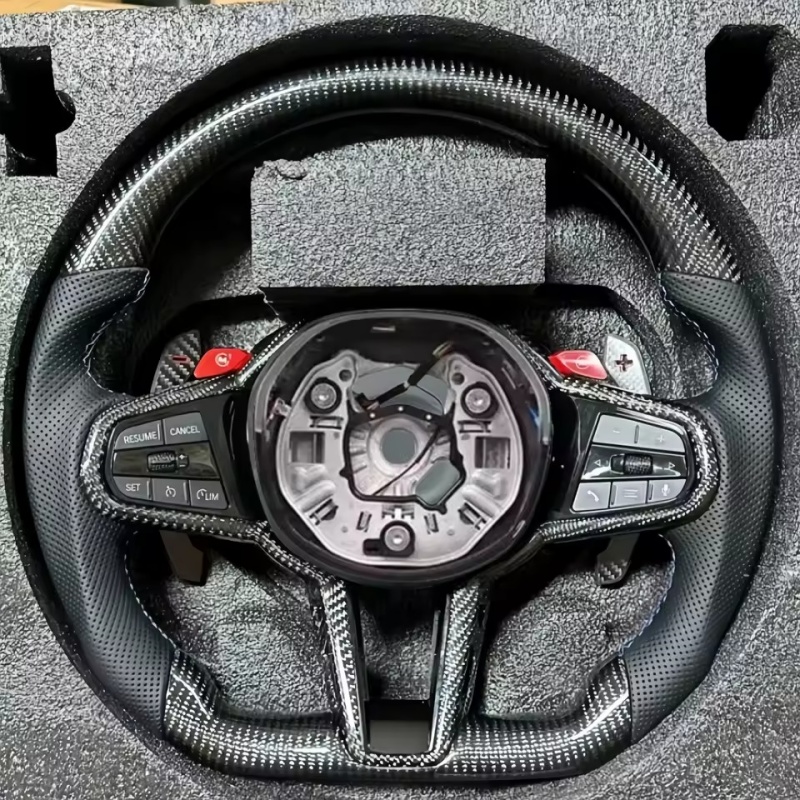 Car Accessories Website - Car Steering Wheel Carbon Fiber Leather