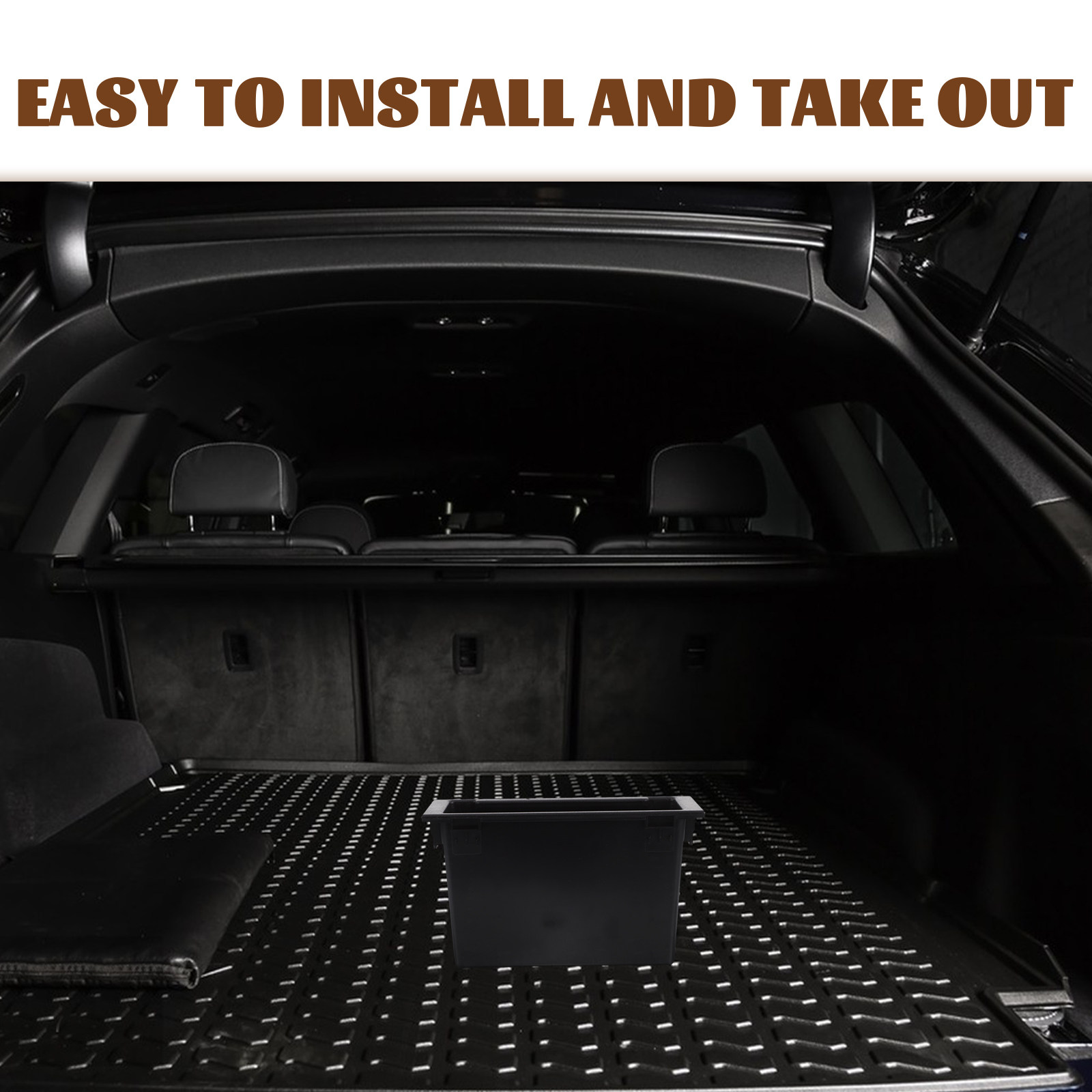 Car Seat Organizer - Single Din Car Dashboard Storage Box
