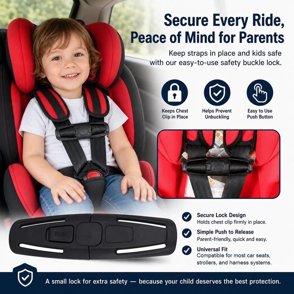 Car Child Safety Seat Strap Cl - огляд і ціна Car Accessories For Baby