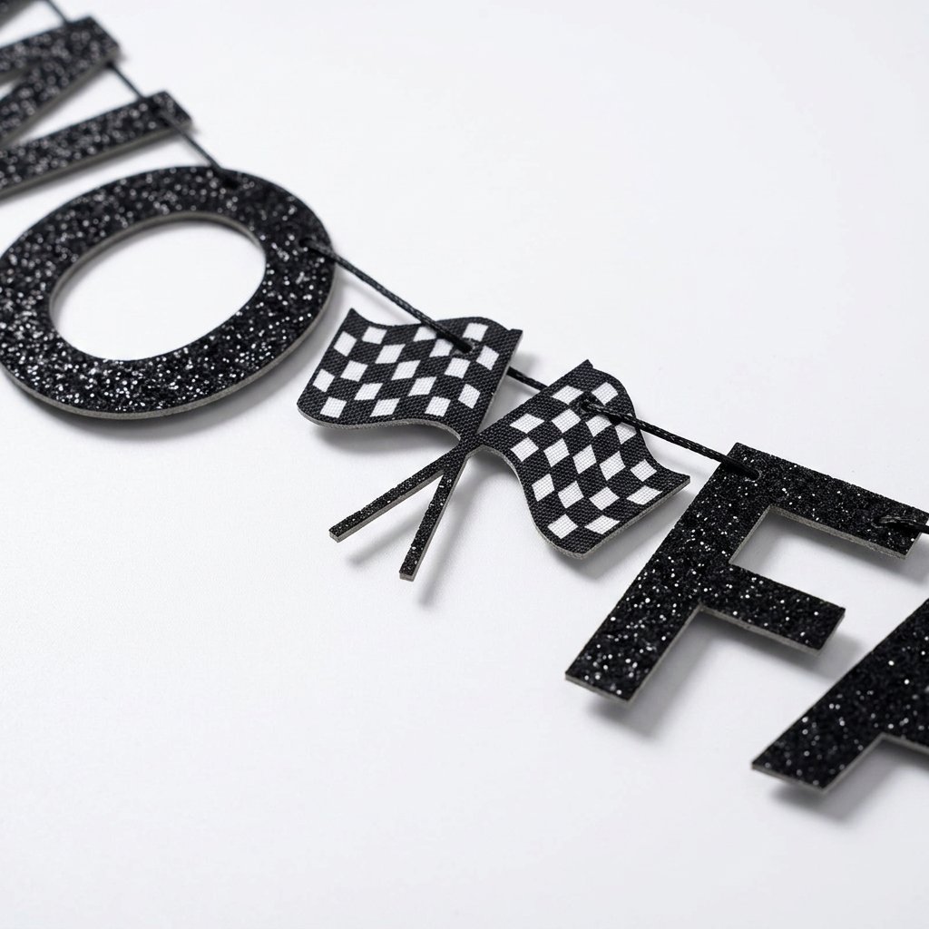 Two Fast Racing Birthday Banne - огляд і ціна Car Accessories Banner