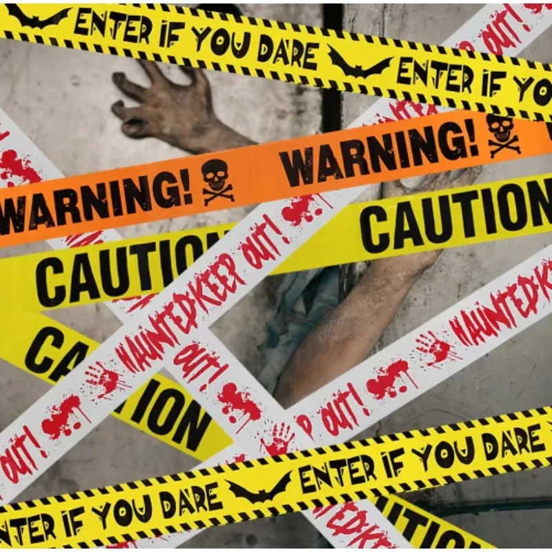 Halloween Warning Tape Signs B - огляд і ціна Car Accessories Banner