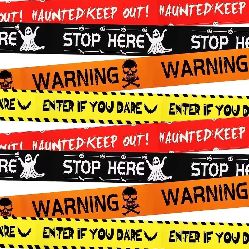 Halloween Warning Tape Signs B - огляд і ціна Car Accessories Banner