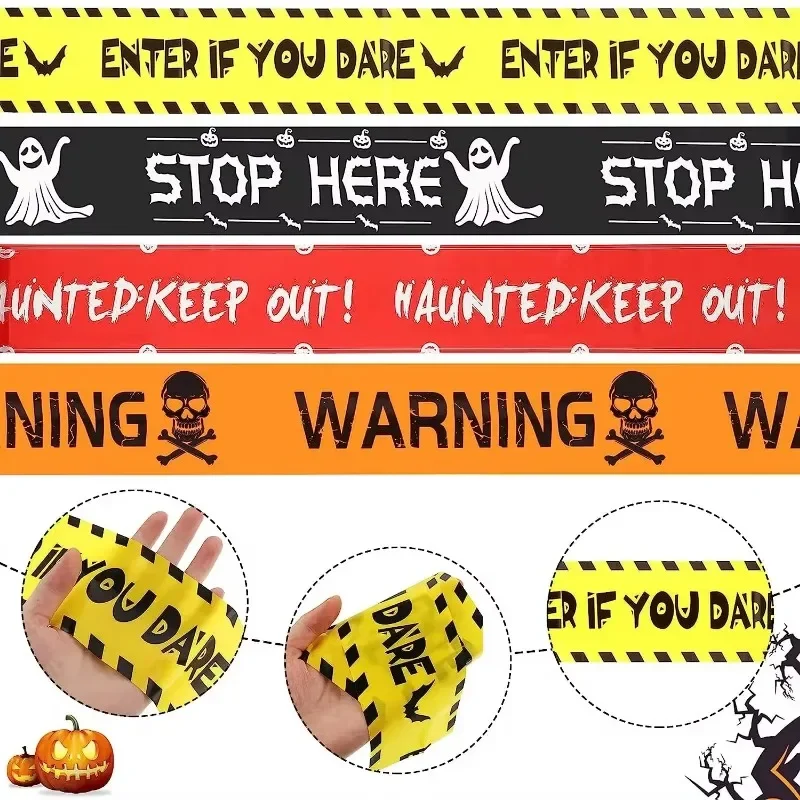 Halloween Warning Tape Signs B - огляд і ціна Car Accessories Banner
