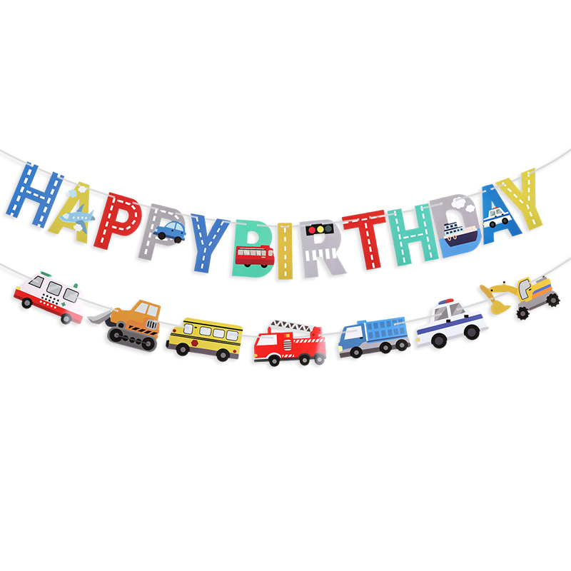 Cartoon Car Happy Birthday Ban - огляд і ціна Car Accessories Banner