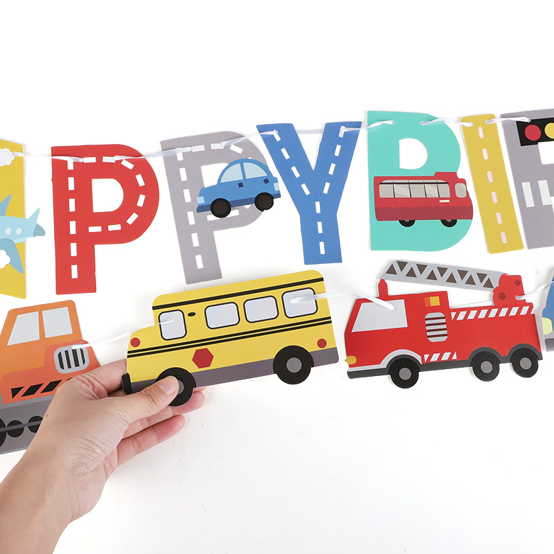 Cartoon Car Happy Birthday Ban - огляд і ціна Car Accessories Banner