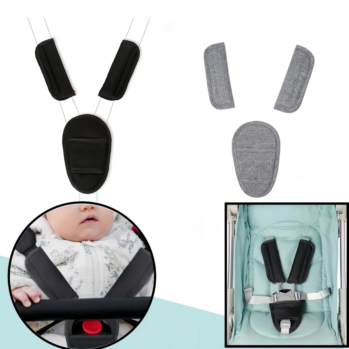 Baby Car Seat Belt Pads Univer - огляд і ціна Car Accessories For Baby