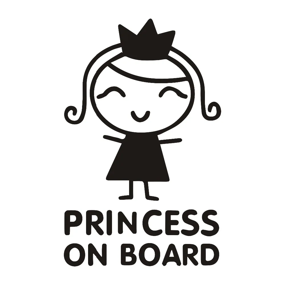 Car Stickers Personality Princ - огляд і ціна Car Accessories For Baby