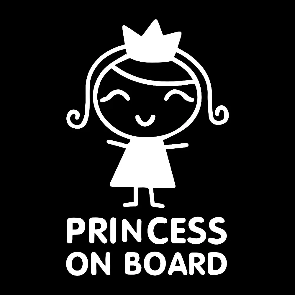 Car Stickers Personality Princ - огляд і ціна Car Accessories For Baby