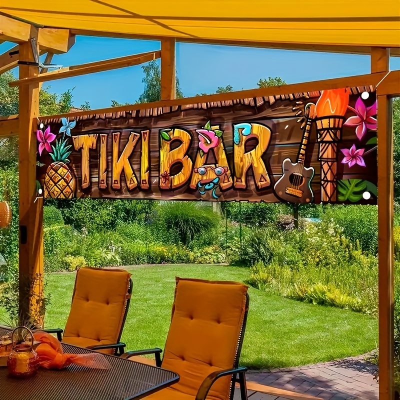 Tiki Bar Banner Tropical Hawai - огляд і ціна Car Accessories Banner