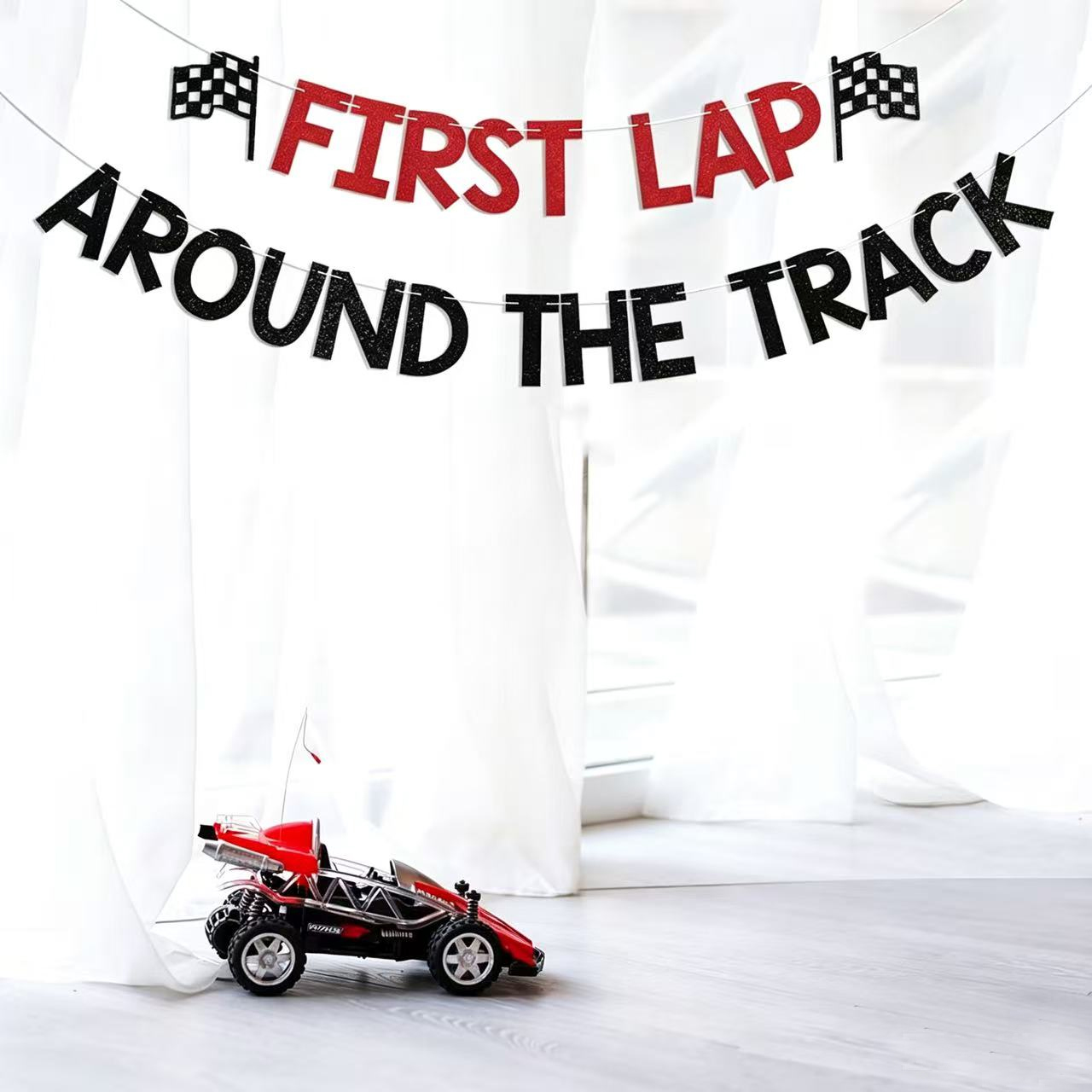 First Lap Around The Track Ban - огляд і ціна Car Accessories Banner
